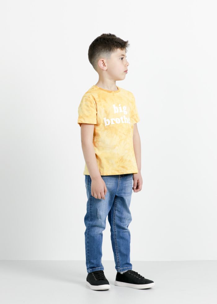 Kids’ Boy’s Tie Dye “Big Brother” Printed T-Shirt