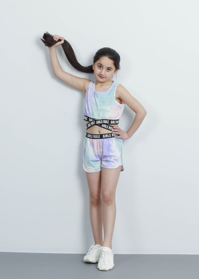 Kids Girl Tie-Dye Two-Pieces Suit