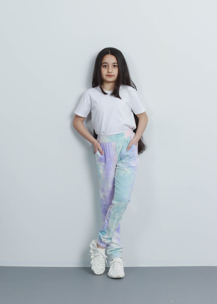 Kids Girl Tie-Dye Sport Trouser