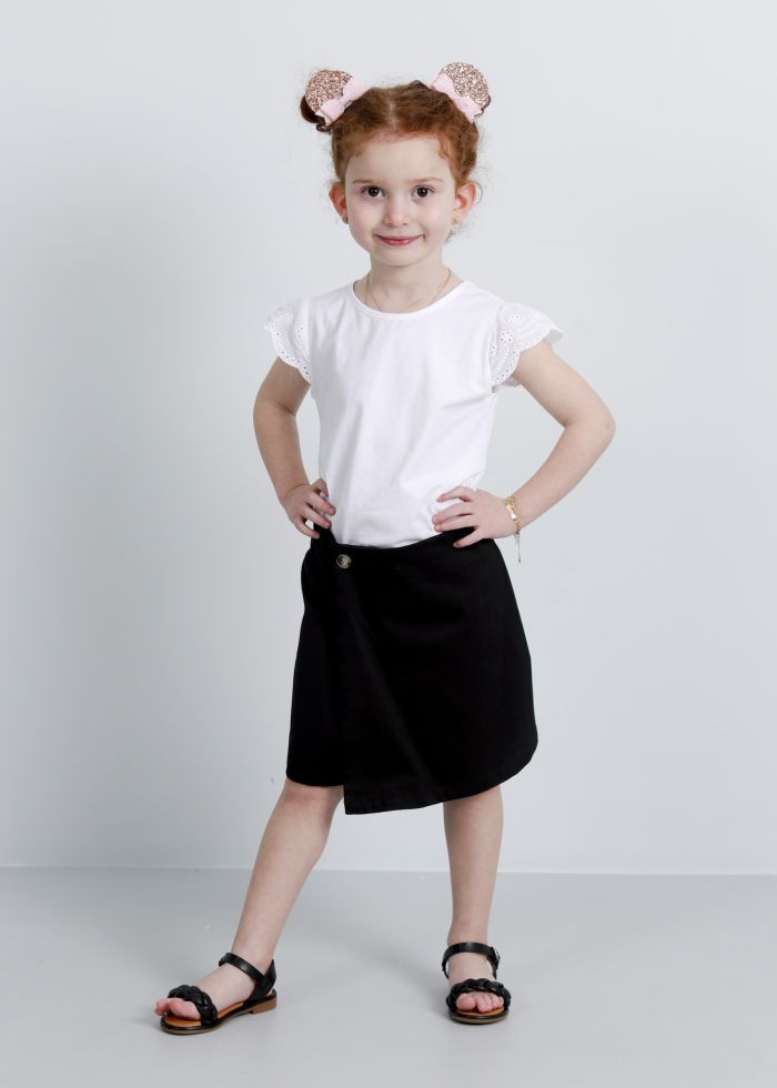 Kids Girl Wrap Design Short Skirt