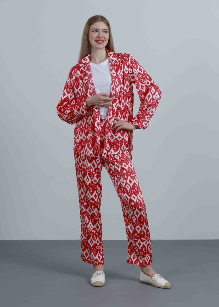 Women Printed Two-Pieces Suit