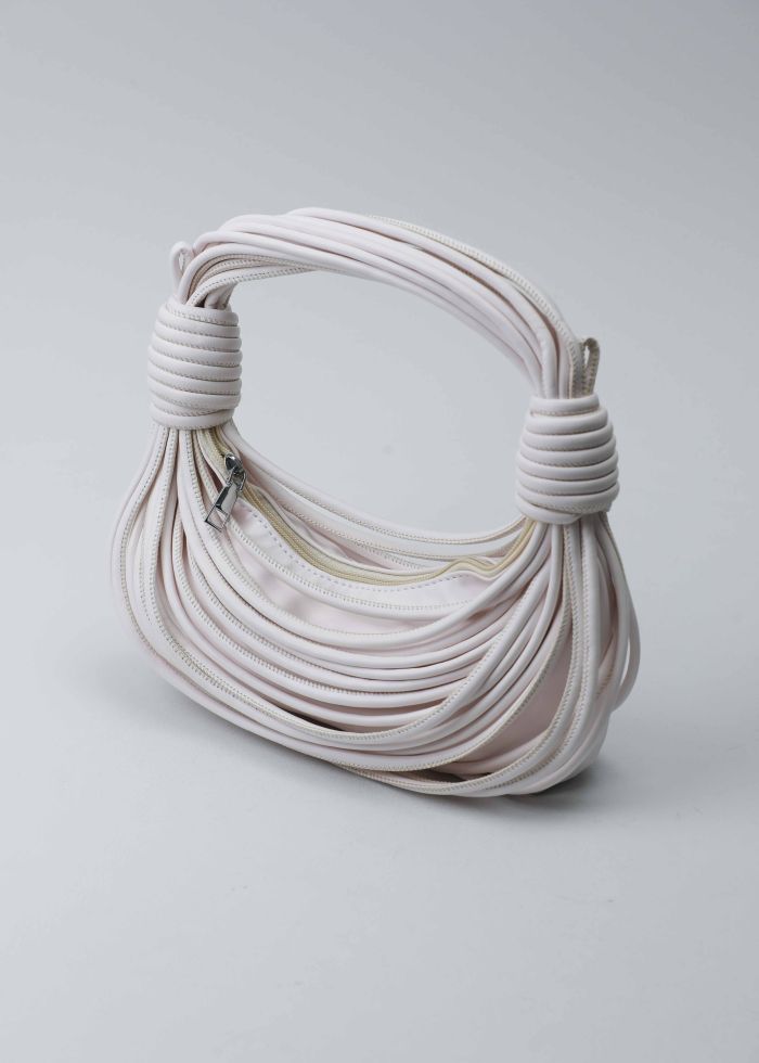 Women Leather Knotted Strappy Bag