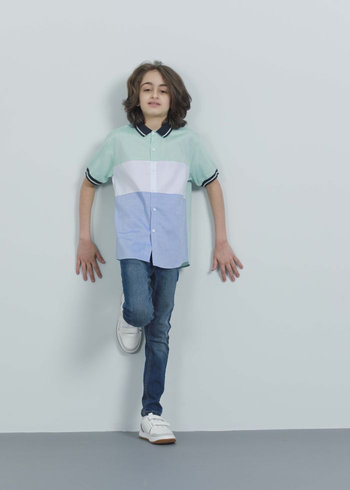 Kids Boy Color-Block Shirt