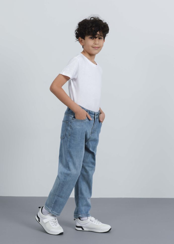 Kids Boy Dad Fit Jeans Trouser