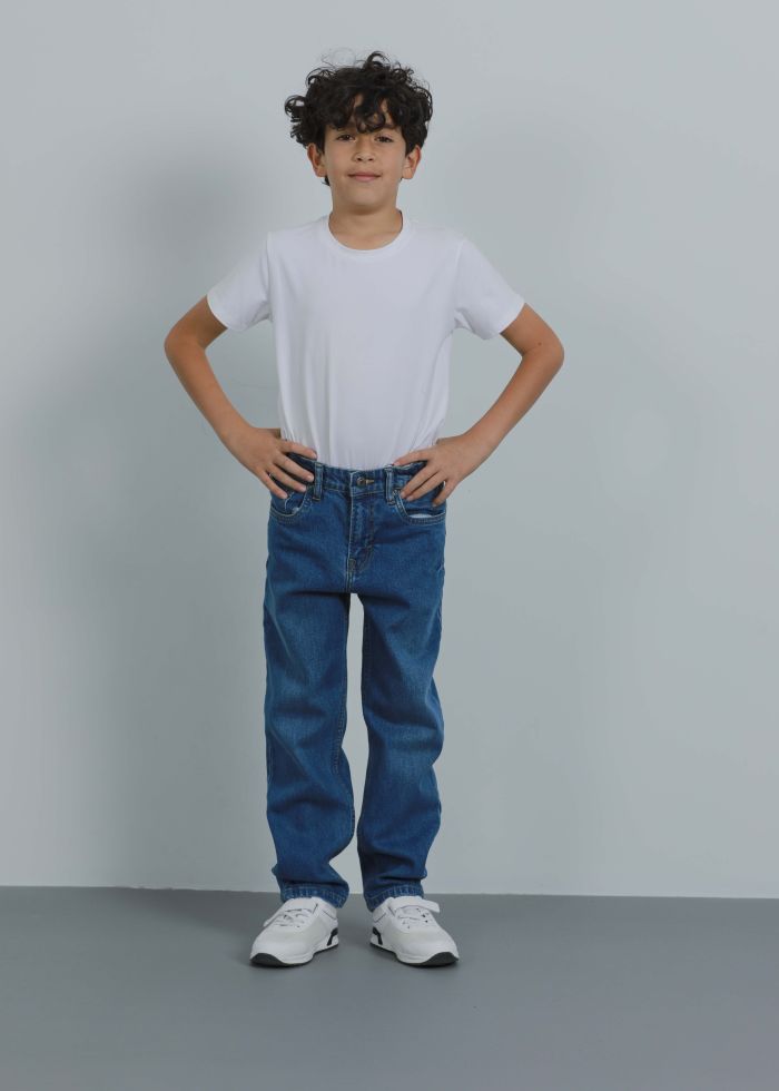 Kids Boy Straight Fit Jeans Trouser