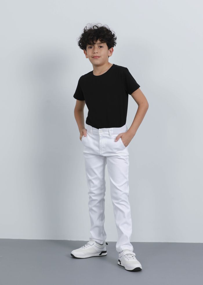 Kids Boy Slim Fit Kittan Trouser