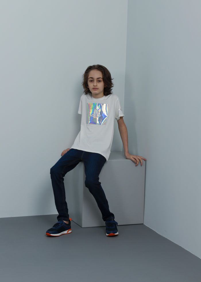 Kids Boy PlayStation Logo Printed T-Shirt