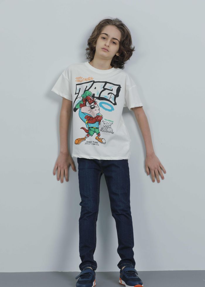 Kids Boy Taz Dunk Printed T-Shirt
