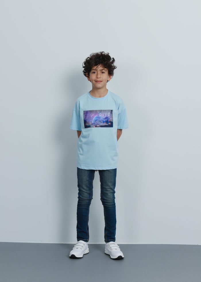 Kids Boy “Game Over” Printed T-Shirt