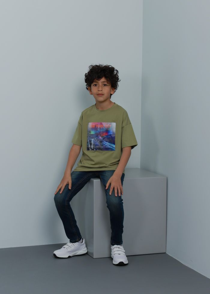 Kids Boy “New York City” Printed T-Shirt