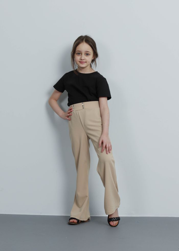 Kids Girl Plain Trouser