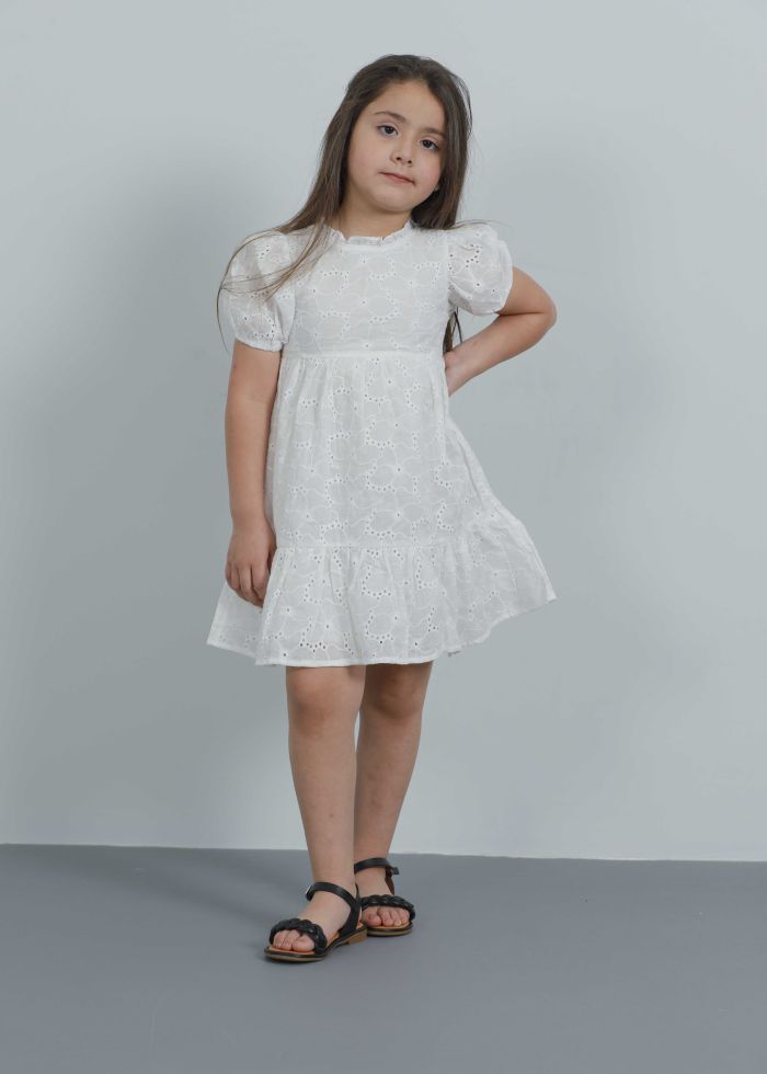 Kids Girl Embroidery Short Dress