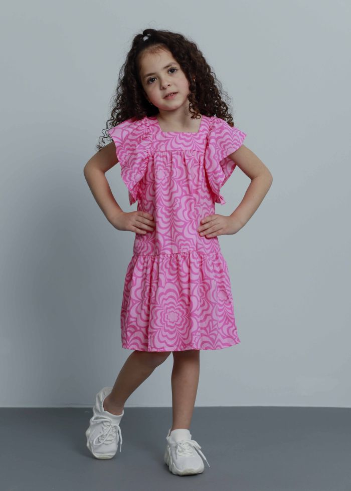 Kids Girl Printed Short Dress