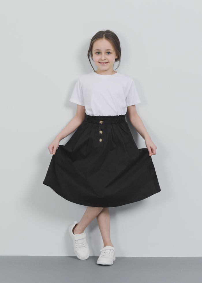 Kids Girl Linen Short Skirt
