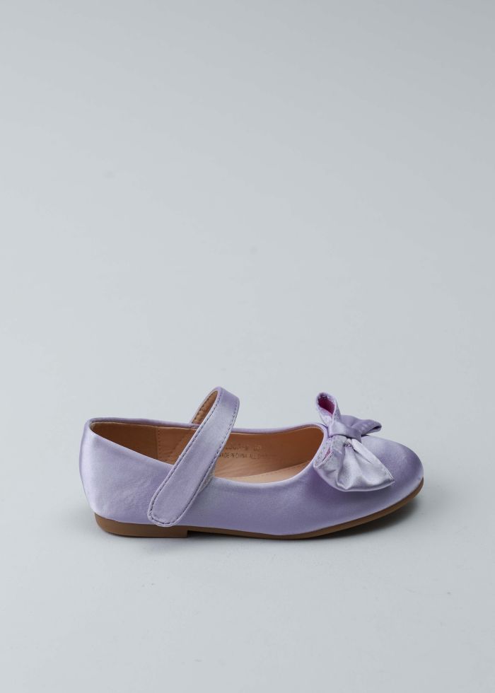 Kids Girl Satin Ballerina Shoes