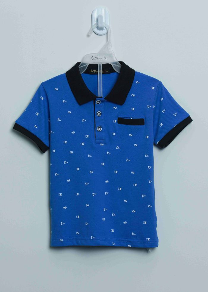 Baby Boy Printed Polo T-Shirt