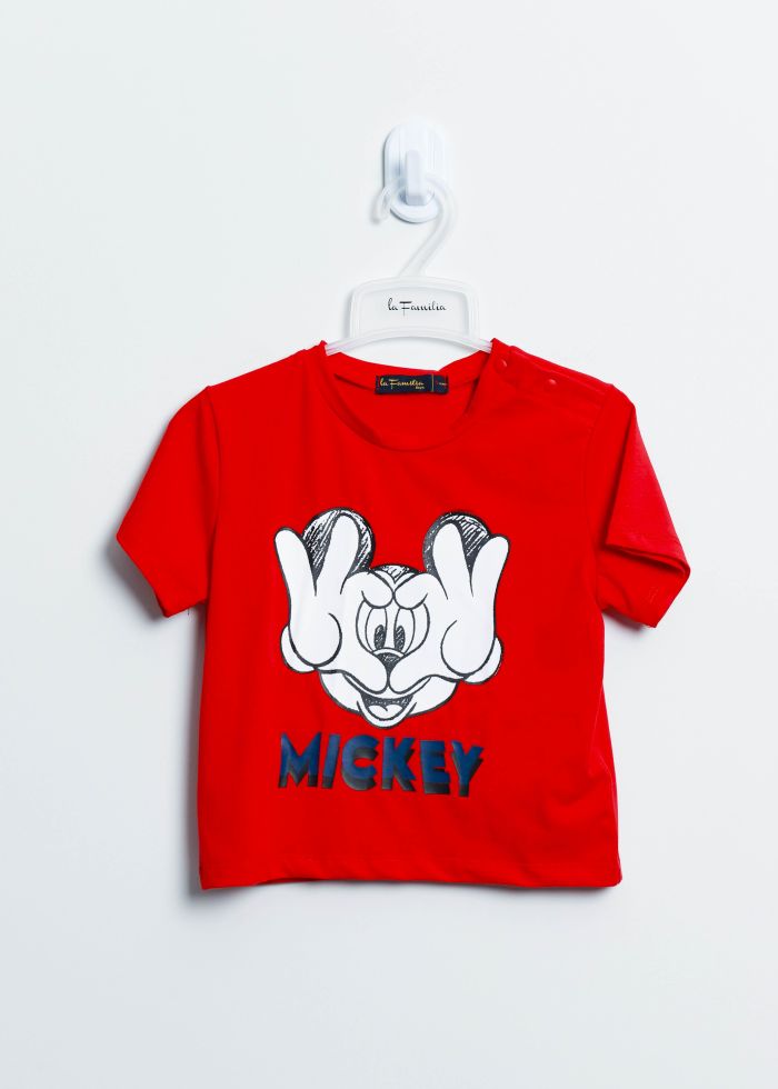 Baby Boy Mickey Mouse Printed T-Shirt