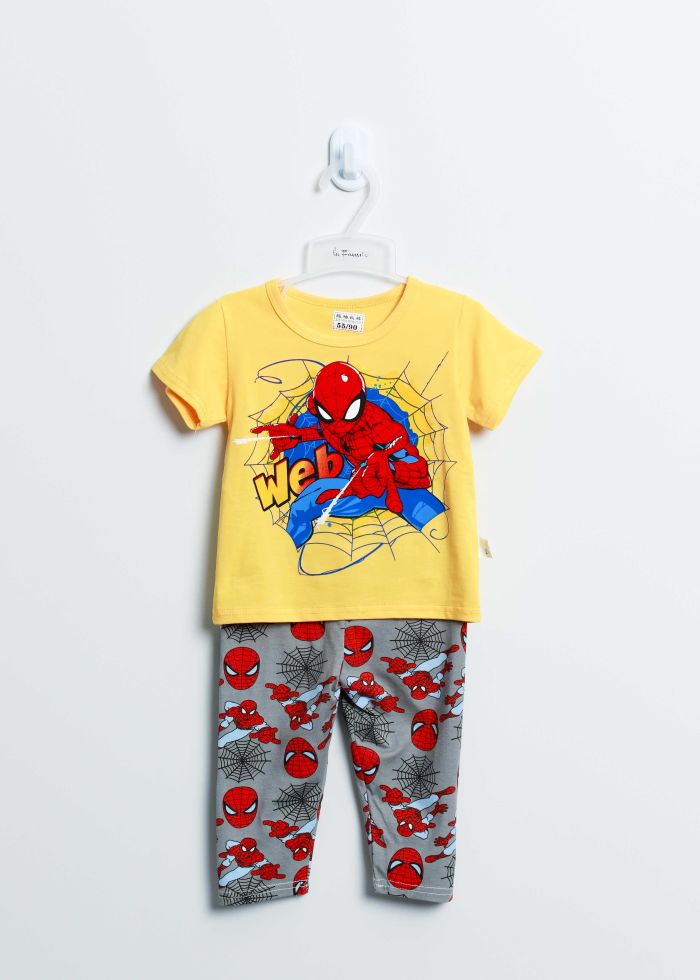 Baby Boy Spiderman Printed Two-Pieces Pajama