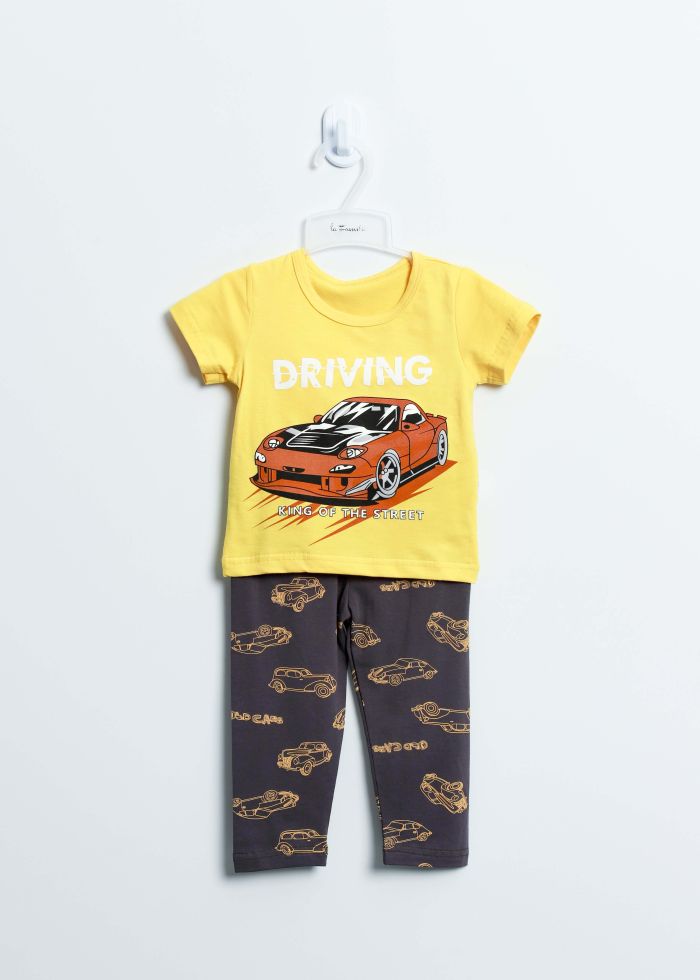 Baby Boy Cars Printed Two-Pieces Pajama