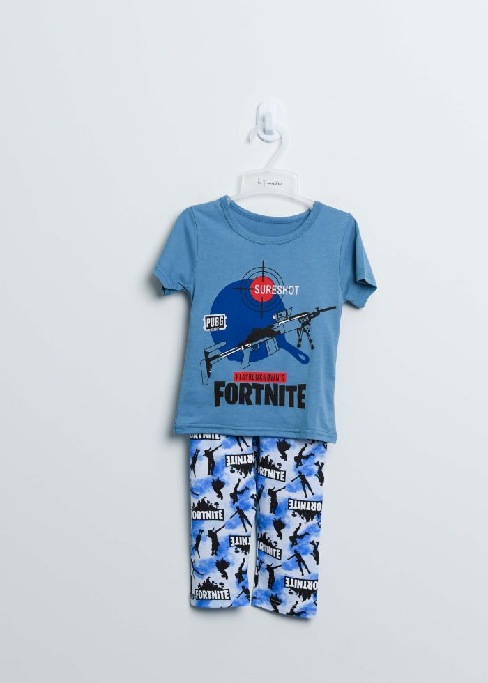 Baby Boy Fortnite Printed Two-Pieces Pajama