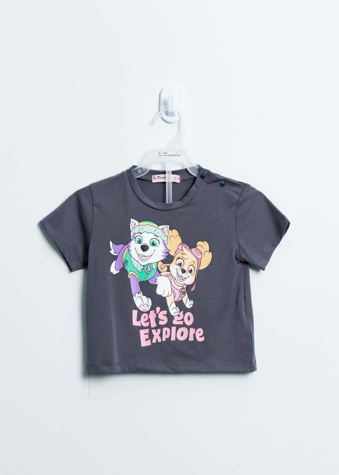 Baby Girl Paw Patrol Printed T-shirt