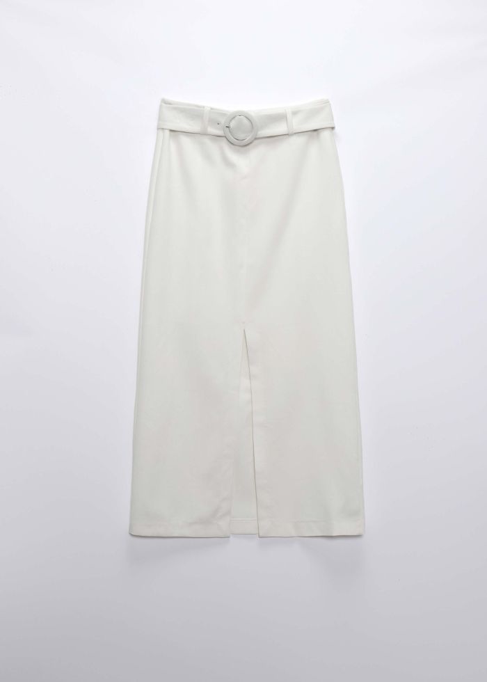 Women Plain Midi Skirt