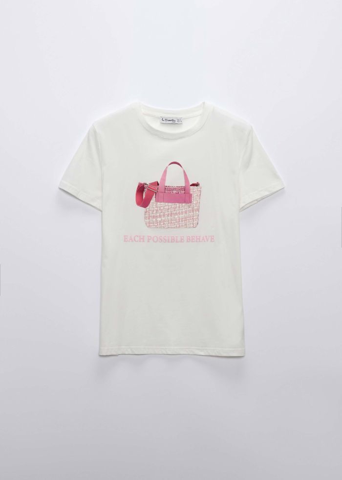 Women Bag Printed T-Shirt