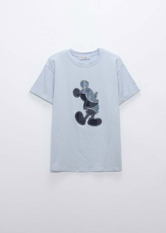 Women Mickey Mouse Printed T-Shirt