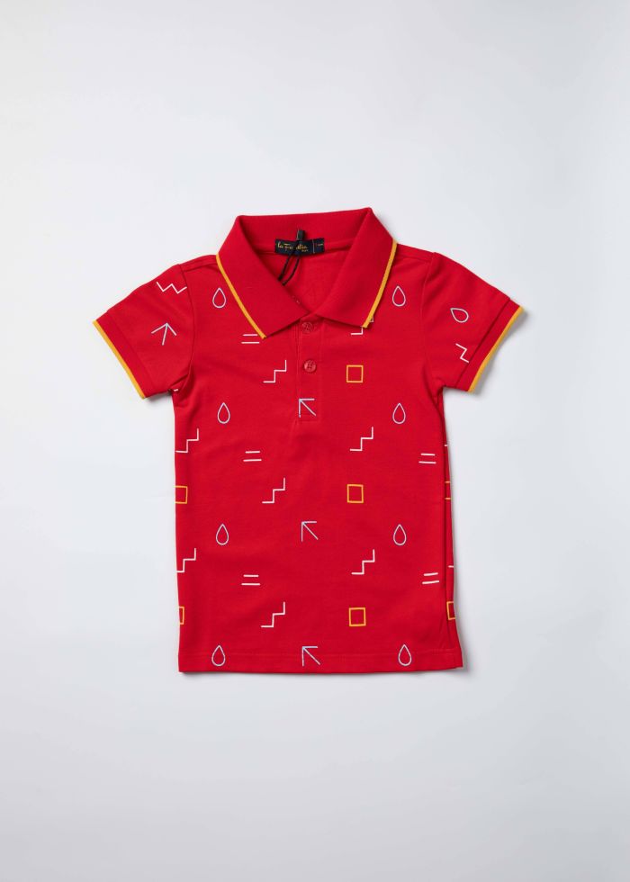 Baby Boy Printed Polo Shirt