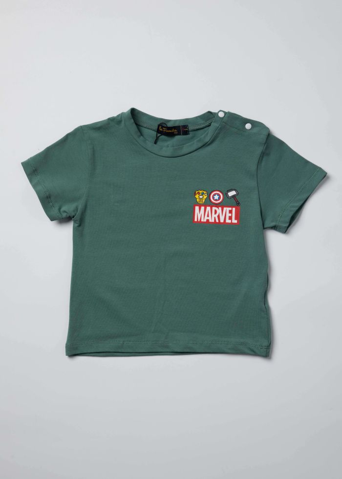 Baby Boy Marvel Printed T-Shirt