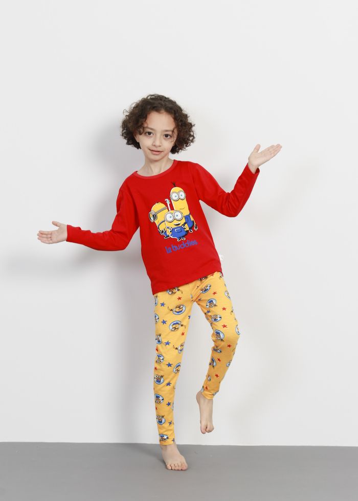 Kids Boy Minions Printed Two-Pieces Pajama