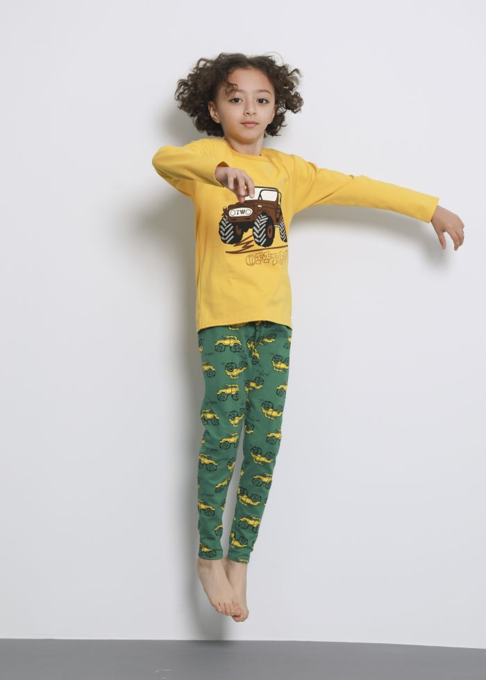 Kids Boy Cars Printed Two-Pieces Pajama