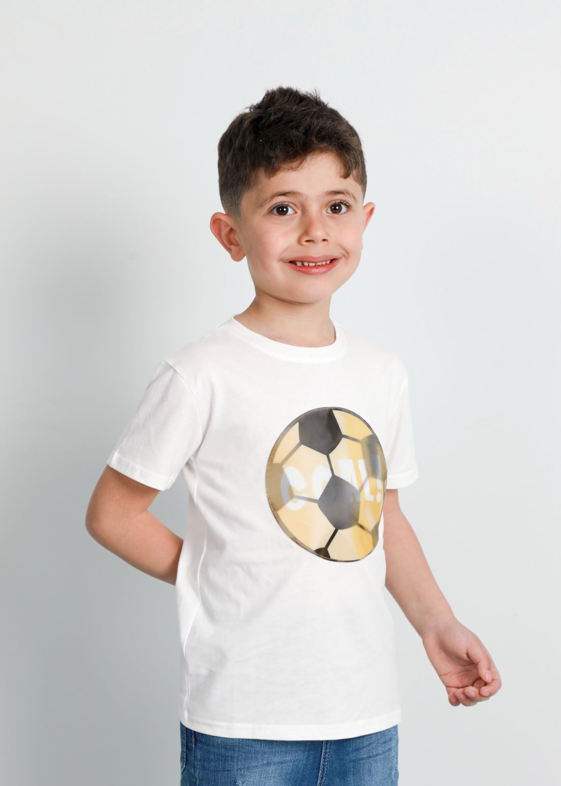 Kids' Boy's Football “Goal” Printed T-Shirt, Lafamilia Summer  Sale, 61223160172