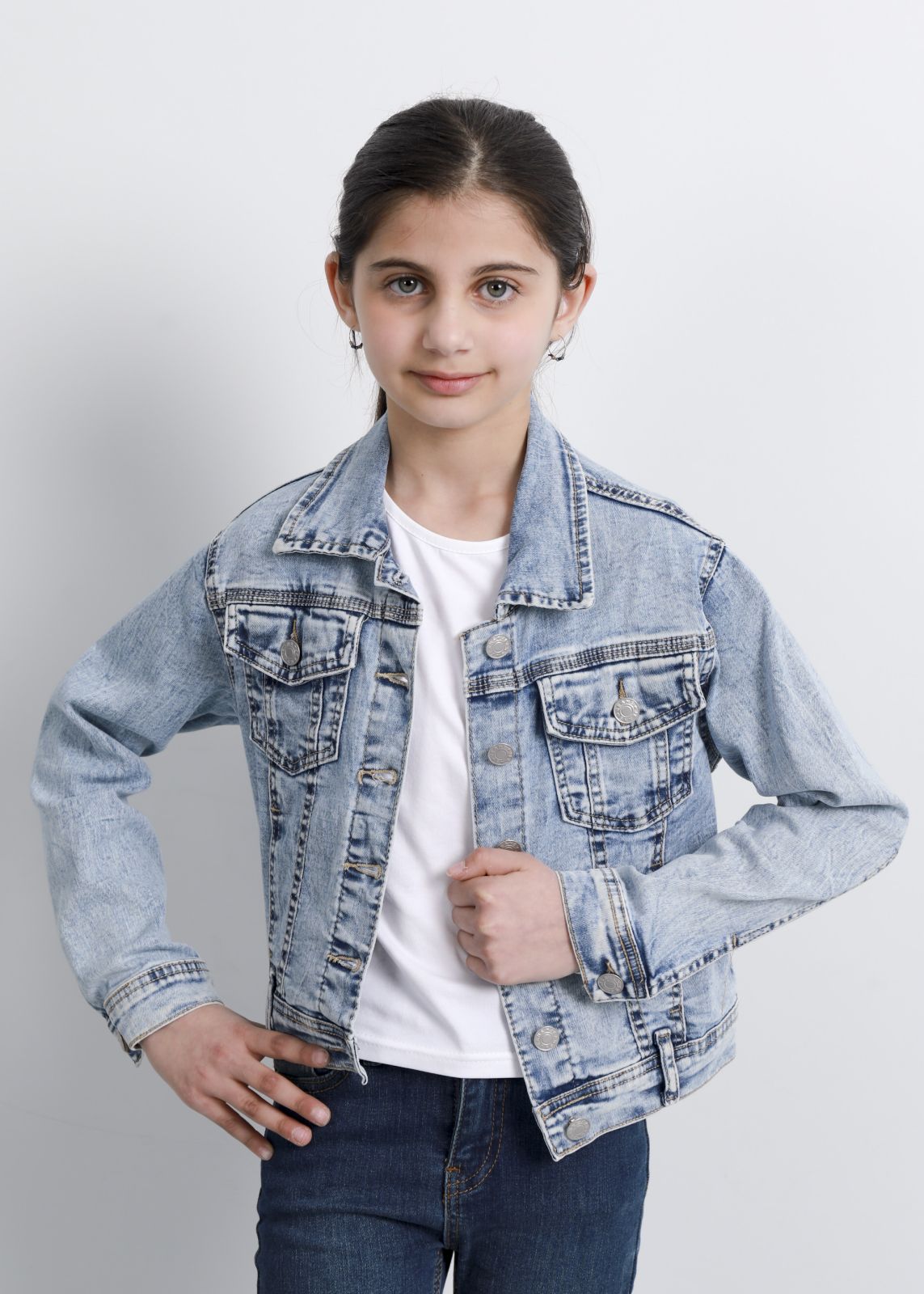 Toddler Baby Boys Girls Denim Jacket Kids Button Jeans Jacket Top Coat  Outerwear (Blue, 2-3T) : Amazon.in: Fashion