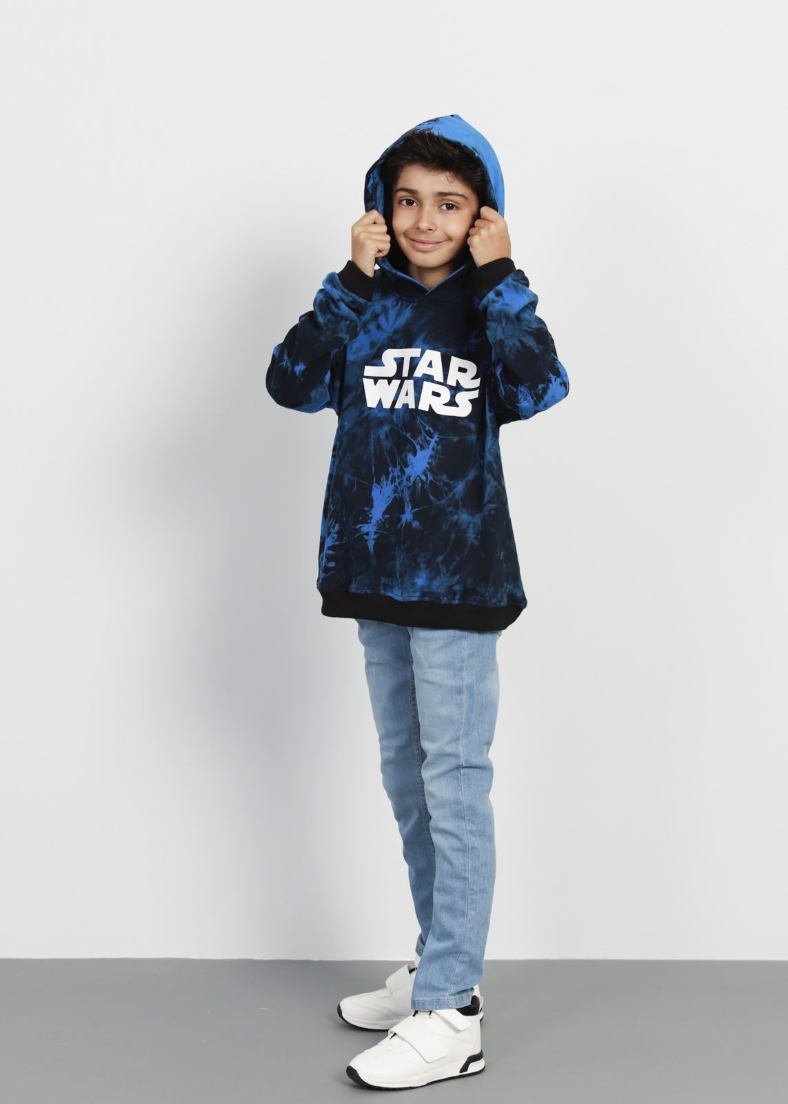 Boy Printed Tie-Dye Wars” Hoodie Kids “Star