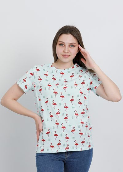 Women Flamingo Printed T-Shirt