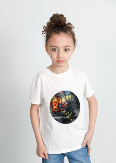 Kids’ Boy’s Justice League Cartoon Printed T-Shirt