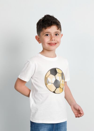 Kids’ Boy’s Football “Goal” Printed T-Shirt