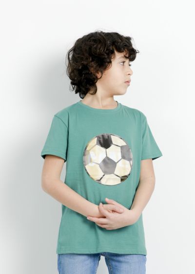 Kids’ Boy’s Football “Goal” Printed T-Shirt