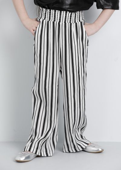 Kids Girl Striped Wide Pant