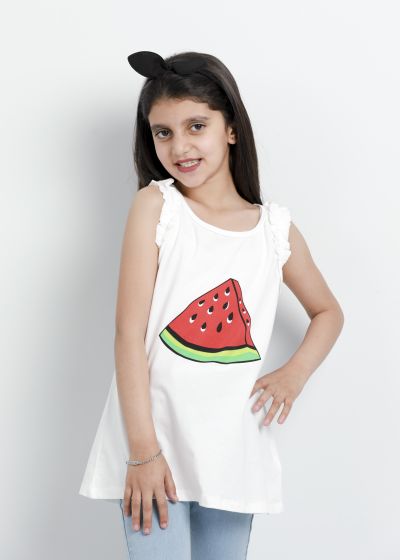 Kids Girl Watermelon Printed T-Shirt