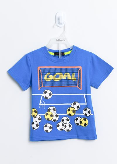 Baby Boy Football “Goal” Printed T-Shirt