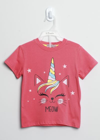 Baby Girl Unicorn Printed T-Shirt