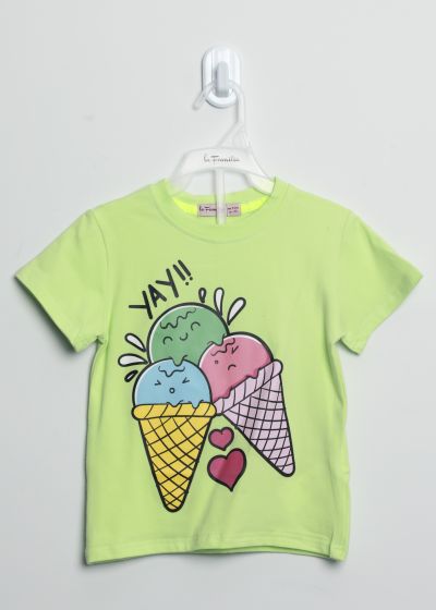 Baby Girl Ice-Cream Printed T-Shirt