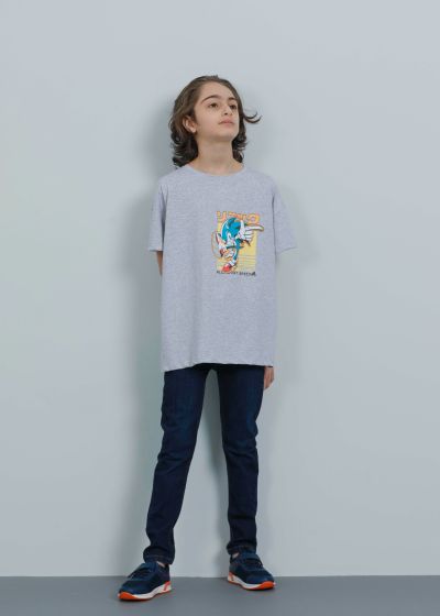 Kids Boy Sonic Printed T-Shirt