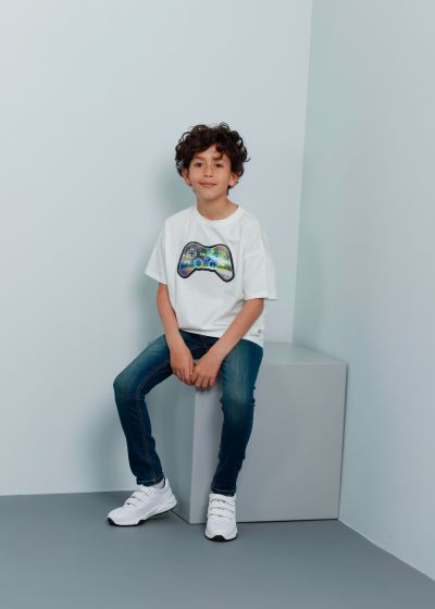 Kids Boy Controller Printed T-Shirt