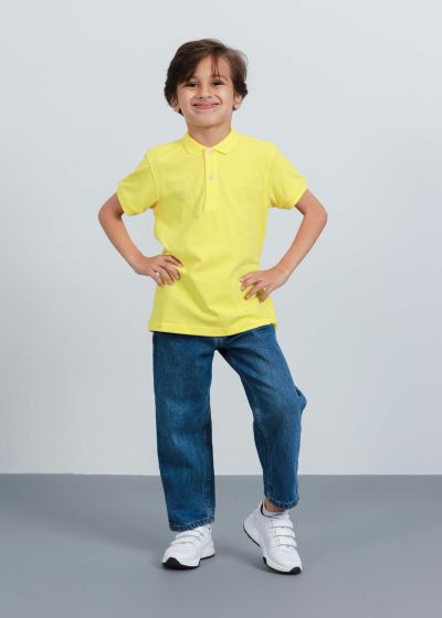 Kids Boy Plain Polo T-Shirt