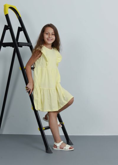 Kids Girl Plain Short Dress