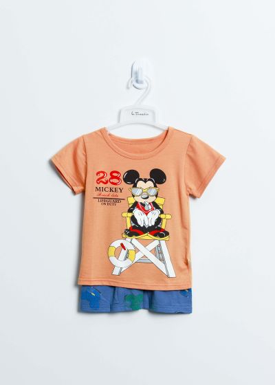 Baby Boy Micky Mouse Printed Two-Pieces Pajama