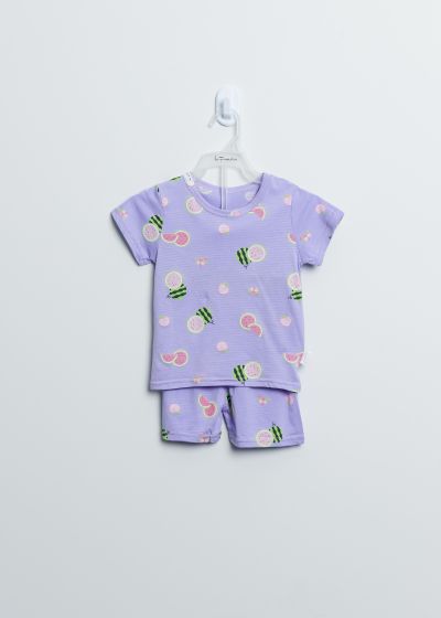 Baby Girl Watermelon Printed Two-Pieces Pajama